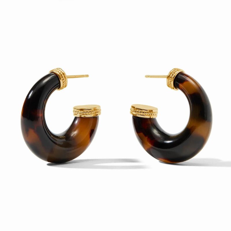 JULIE VOS Madison Tortoiseshell Hoops