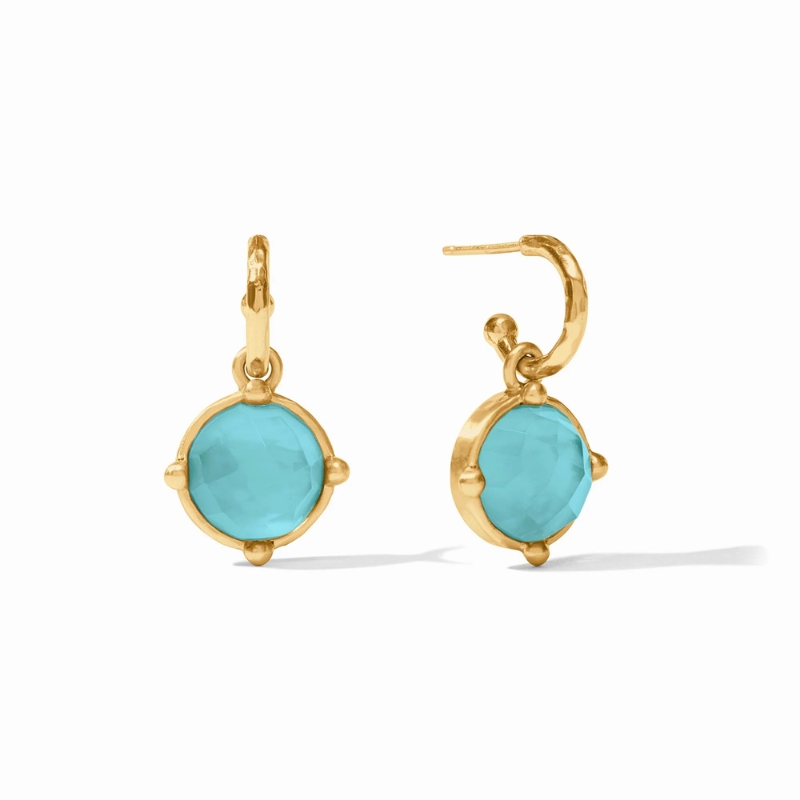 JULIE VOS Honeybee Hoop & Charm Earrings