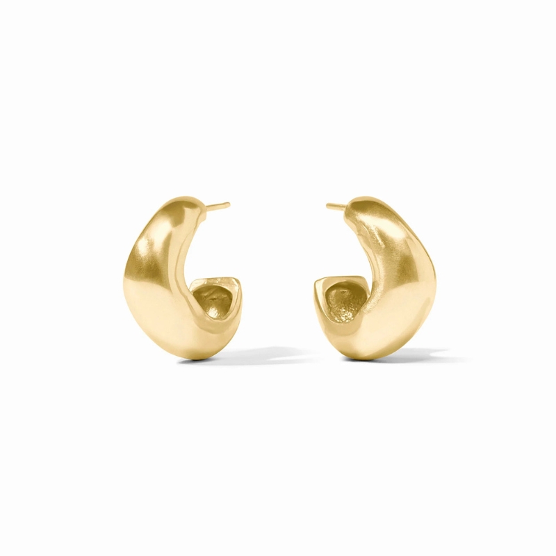 JULIE VOS Small Wave Hoop Earrings