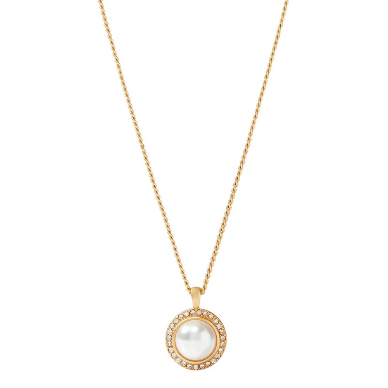 JULIE VOS Odette Pearl Solitaire Necklace