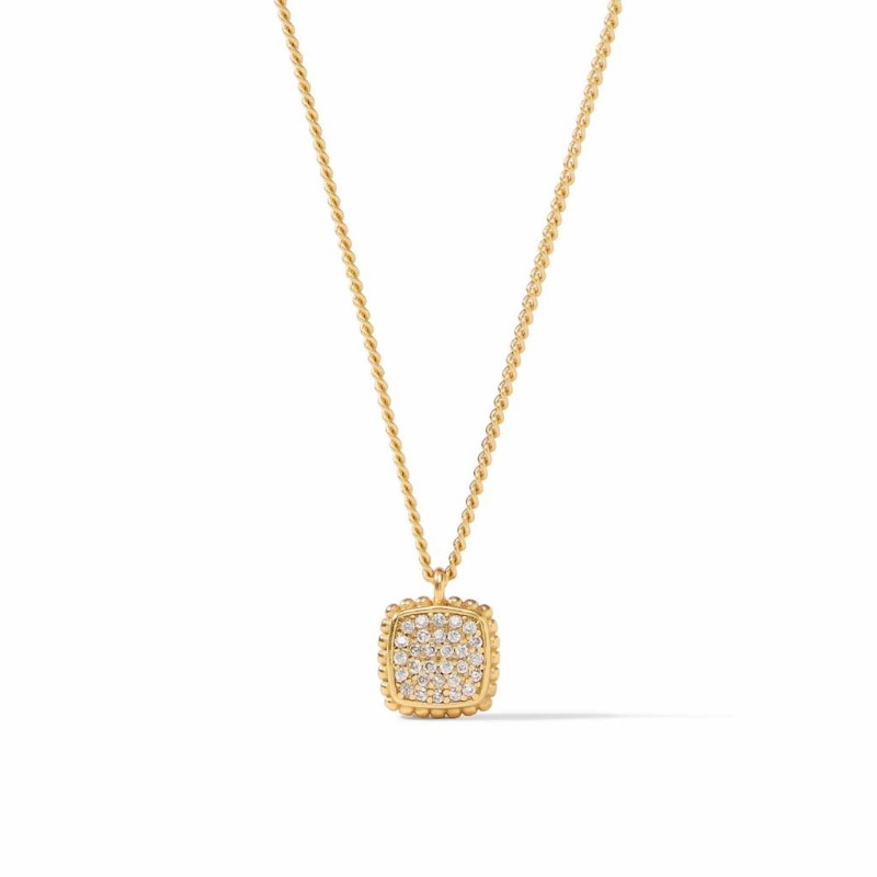 JULIE VOS Noel Pavé Solitaire Necklace