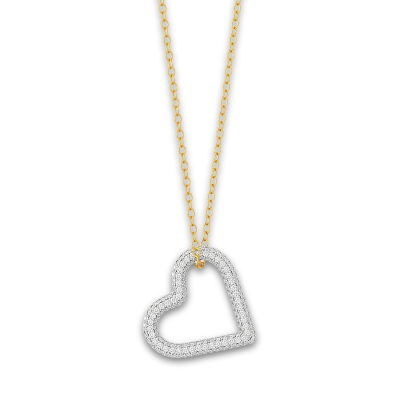 YGP Love Pendant Necklace w/ Clear 