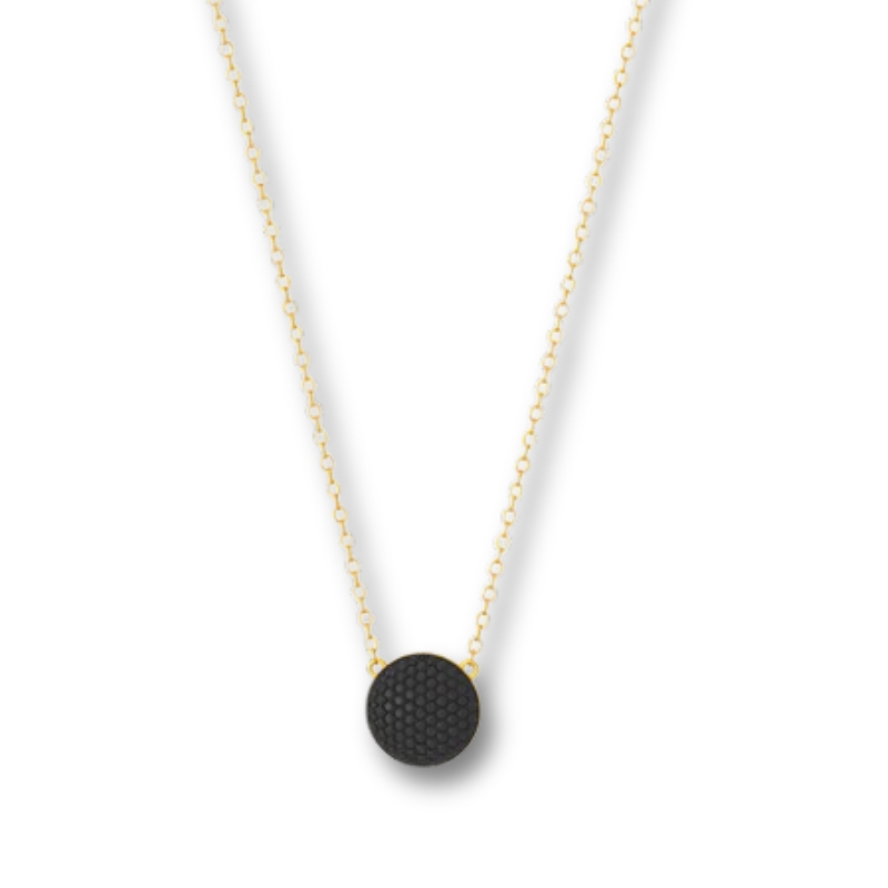 YGP Small Sphere Pendant Necklace w/ Black 