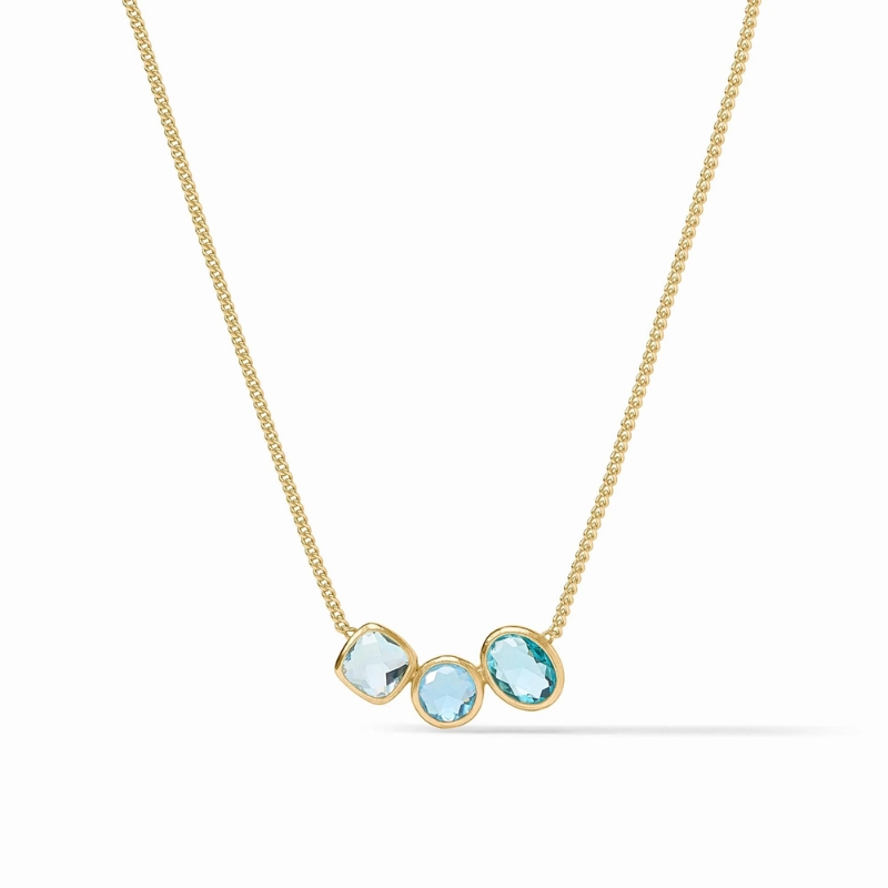 Kaleidoscope Delicate Necklaced - Bahamian Blue