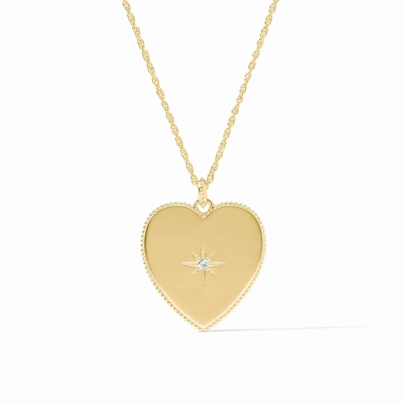 JULIE VOS Heart Pendant Necklace