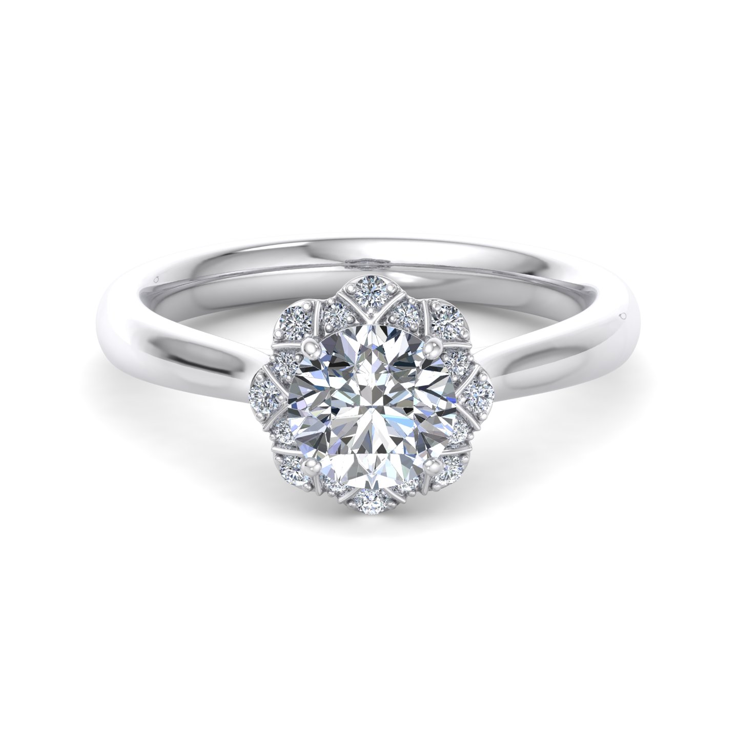 Thin Solitaire Engagement Rings Tapered – Bella's Fine Jewelers