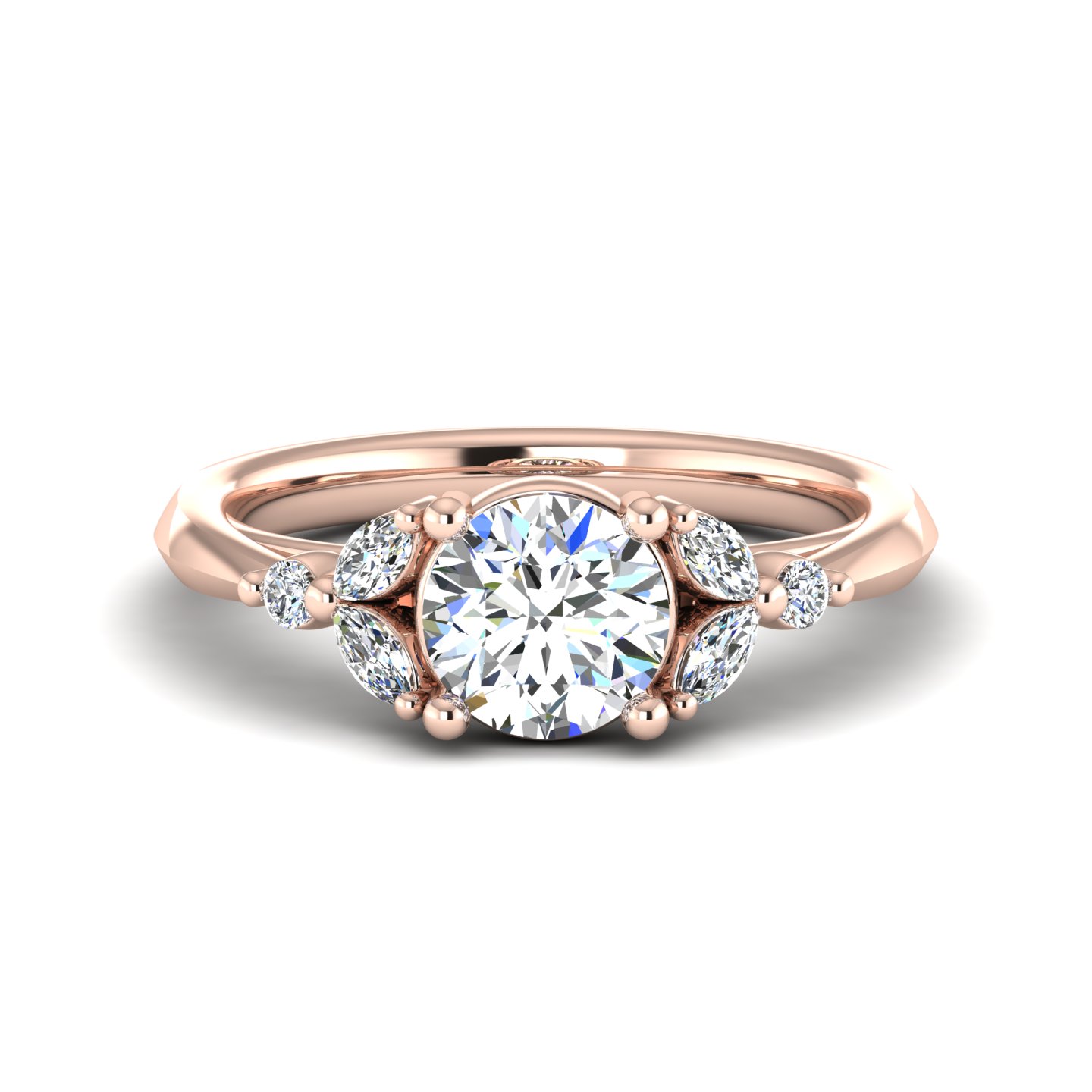 Thin Solitaire Engagement Rings Tapered – Bella's Fine Jewelers