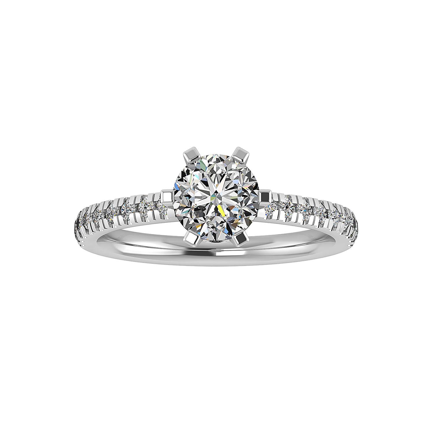Emerald Cut Solitaire Diamond Engagement Ring Demi & Tessa