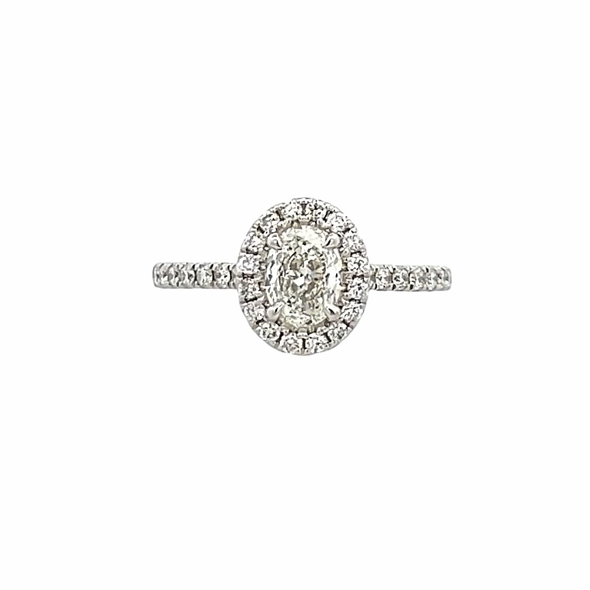 Oval Halo Engagement Ring