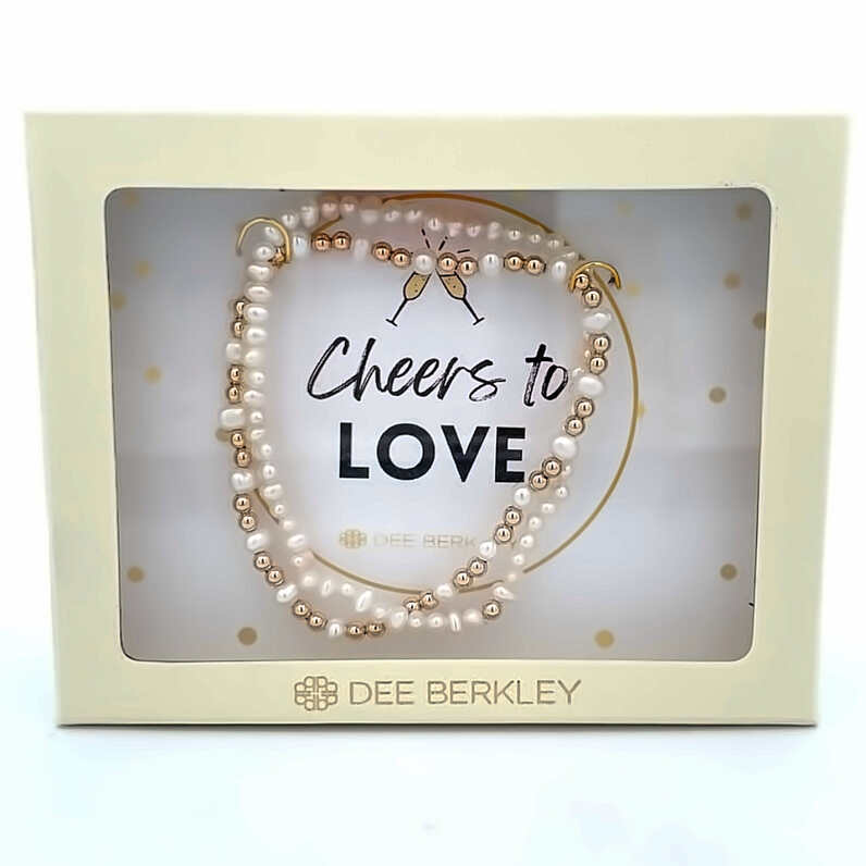 CHEERS TO LOVE BRIDAL COLLECTION SET OF TWO 7