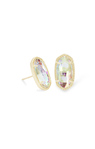 KENDRA SCOTT ELLIE COLLECTION GOLD PLATED FASHION EARRINGS WITH DICHROIC GLASS