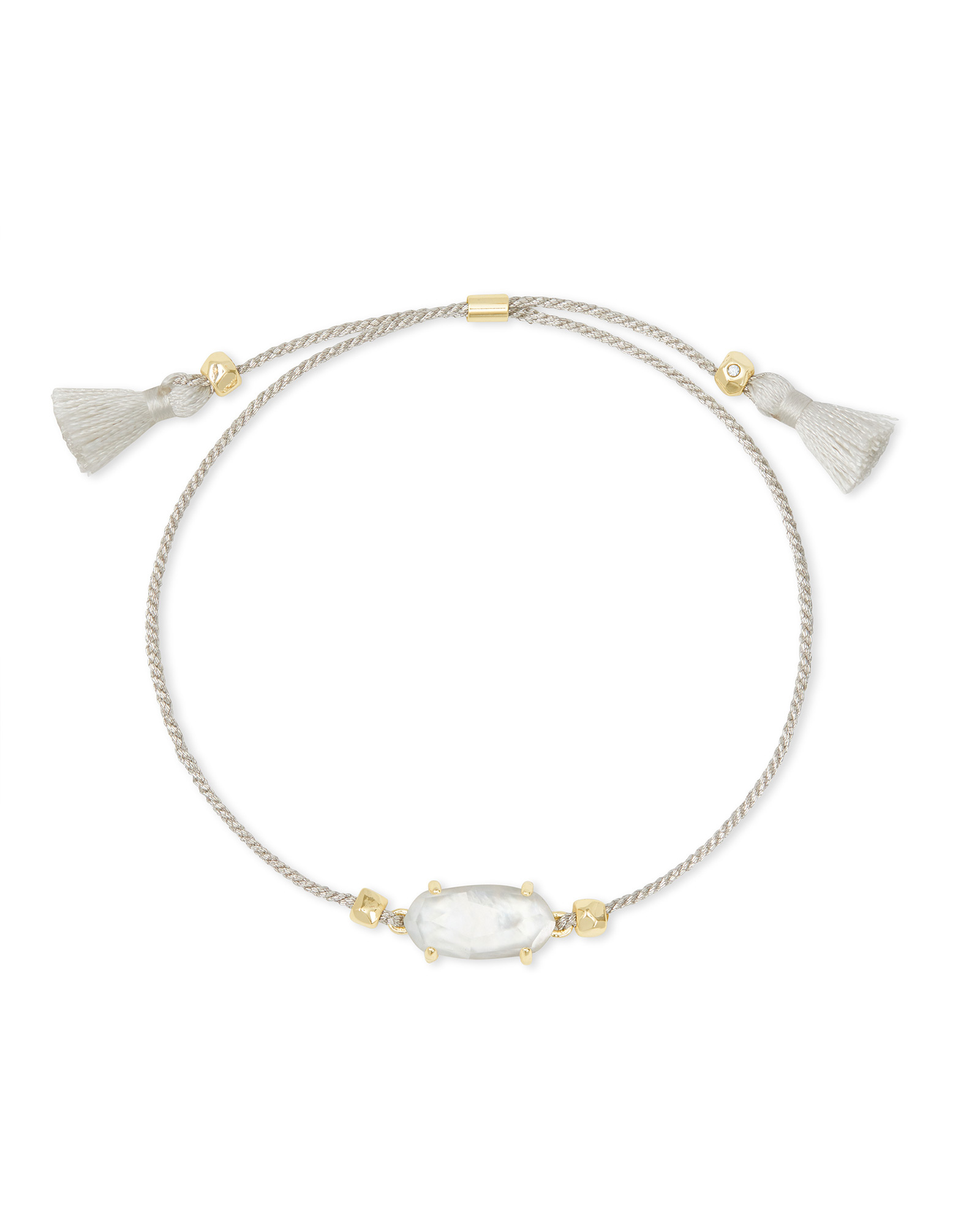 KENDRA SCOTT GOLD PLATED EVERLYNE FRIENDSHIP BRACELET WITH IVORY MOTHER OF PEARL