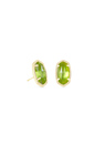 KENDRA SCOTT ELLIE COLLECTION GOLD PLATED EARRINGS WITH PERIDOT ILLUSION