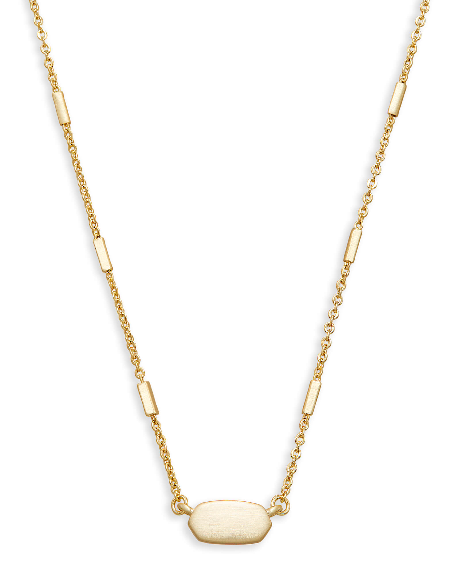 KENDRA SCOTT FERN COLLECTION 14K YELLOW GOLD PLATED BRASS FASHION NECKLACE 17