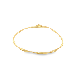 18K YELLOW GOLD MARCO BICEGO BANGLE BRACELET CURRENT RETAIL VALUE $2570 GRAM WEIGHT: 5.91 (ESTATE ITEM:  ALL SALES FINAL  AS IS  NO WARRANTY)
