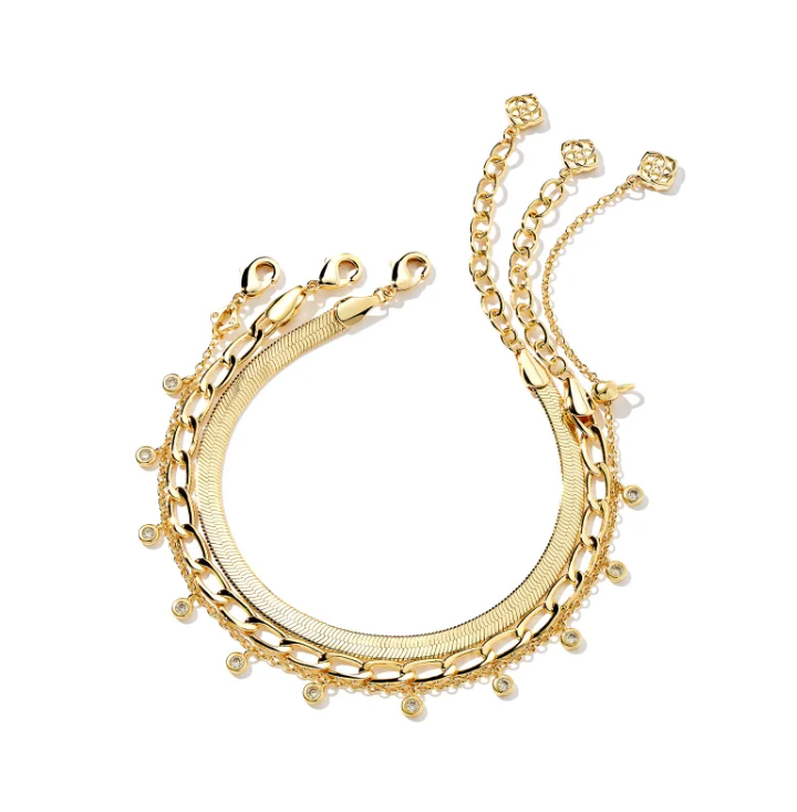 KENDRA SCOTT KASSIE COLLECTION 14K YELLOW GOLD PLATED BRASS 6.5