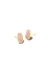 KENDRA SCOTT GOLD PLATED GRAYSON EARRINGS WTIH ROSE QUARTZ