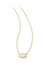 KENDRA SCOTT GRAYSON COLLECTION GOLD PLATED NECKLACE WITH IVORY MOTHER OF PEARL 17