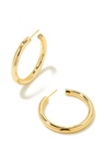 KENDRA SCOTT GOLD PLATED COLETTE LARGE HOOP EARRINGS