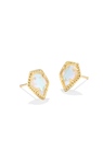 KENDRA SCOTT GOLD PLATED TESSA COLLECTION EARRINGS WITH DICHROIC GLASS