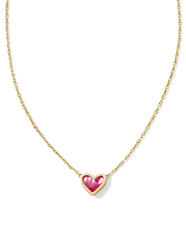 KENDRA SCOTT ARI HEART COLLECTION 14K YELLOW GOLD PLATED BRASS 19