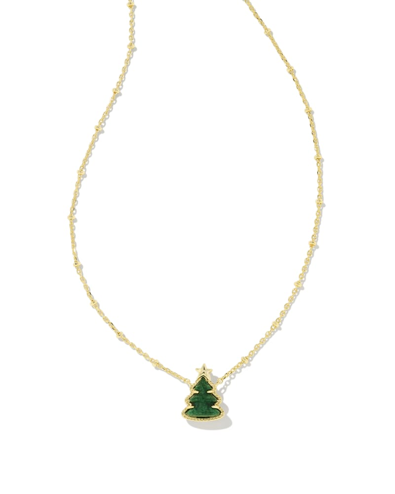 KENDRA SCOTT HOLIDAY TREE COLLECTION 14K YELLOW GOLD PLATED BRASS 18