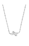 KENDRA SCOTT RHODIUM PLATED LYLE SNAKE NECKLACE WITH WHITE PEARL