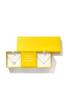 KENDRA SCOTT RHODIUM PLATED ARI HEART GIFT SET OF 2 NECKLACES WITH IVORY MOTHER  PEARL