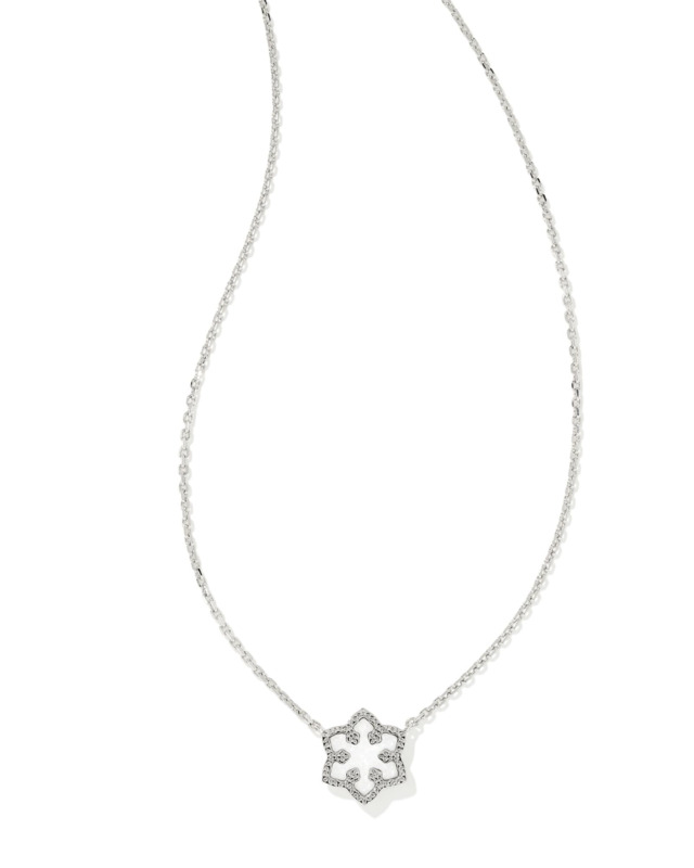 KENDRA SCOTT SNOWFLAKE COLLECTION RHODIUM PLATED BRASS 18