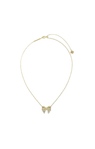 KENDRA SCOTT GOLD PLATED KRISTA BOW SHORT NECKLACE WITH WHITE MIX