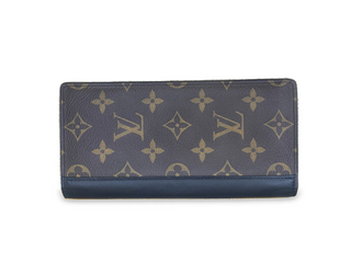 LOUIS VUITTON MONOGRAM MACASSAR BRAZZA PRE-OWNED WALLET 