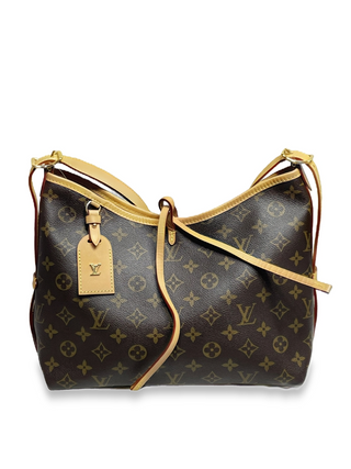 LOUIS VUITTON PRE-OWNED CARRYALL HOBO MONOGRAM CANVAS HANDBAG 