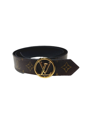 LOUIS VUITTON CIRCLE BELT 35MM MONOGRAM SIZE: 85 