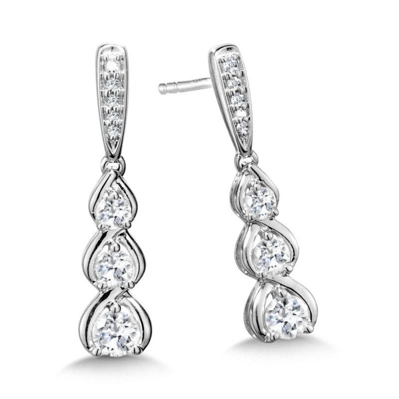 Diamond Dangle Earrings