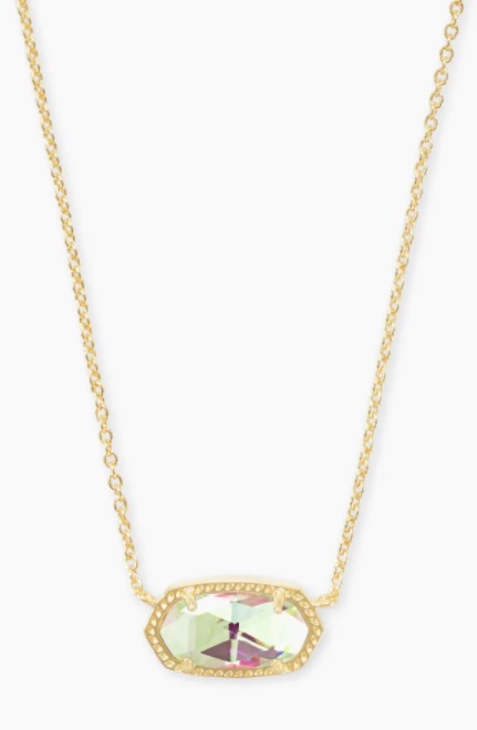 KENDRA SCOTT ELISA COLLECTION 14K YELLOW GOLD PLATED BRASS FASHION NECKLACE 17