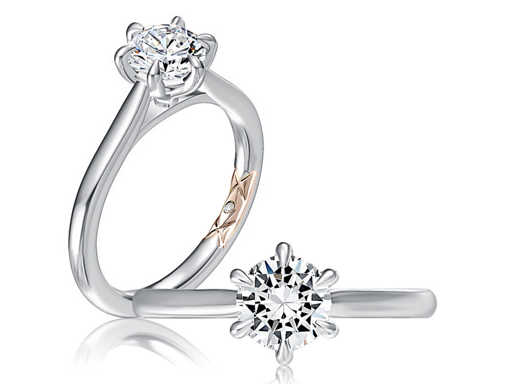 Round Solitaire Engagement Ring Setting