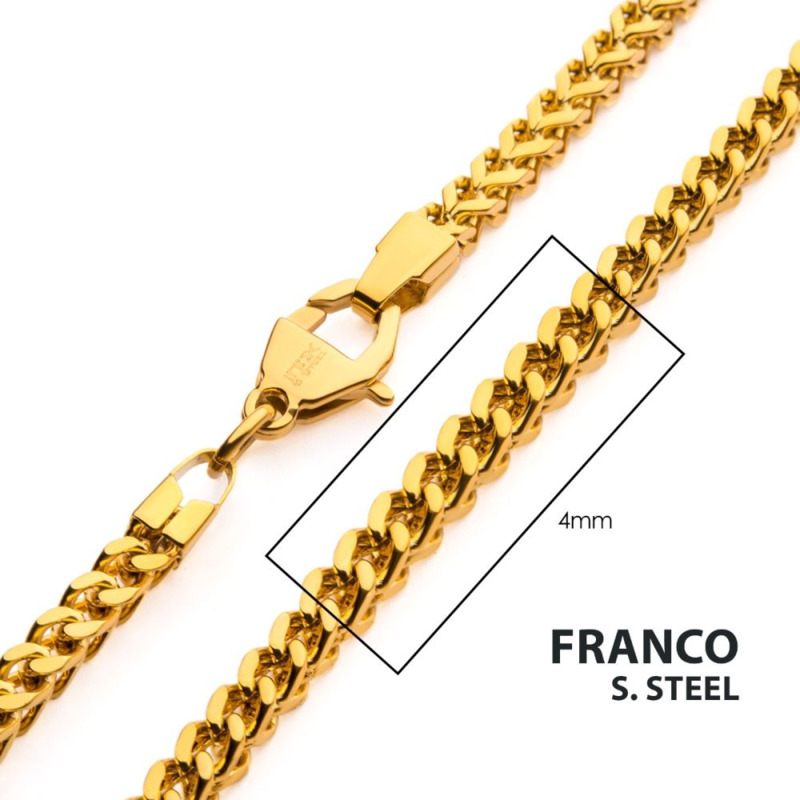 18KT GOLD PLATED STAINLESS STEEL 18