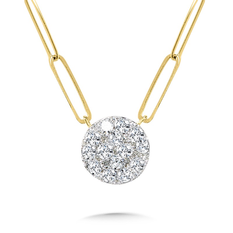 Diamond Cluster Necklace