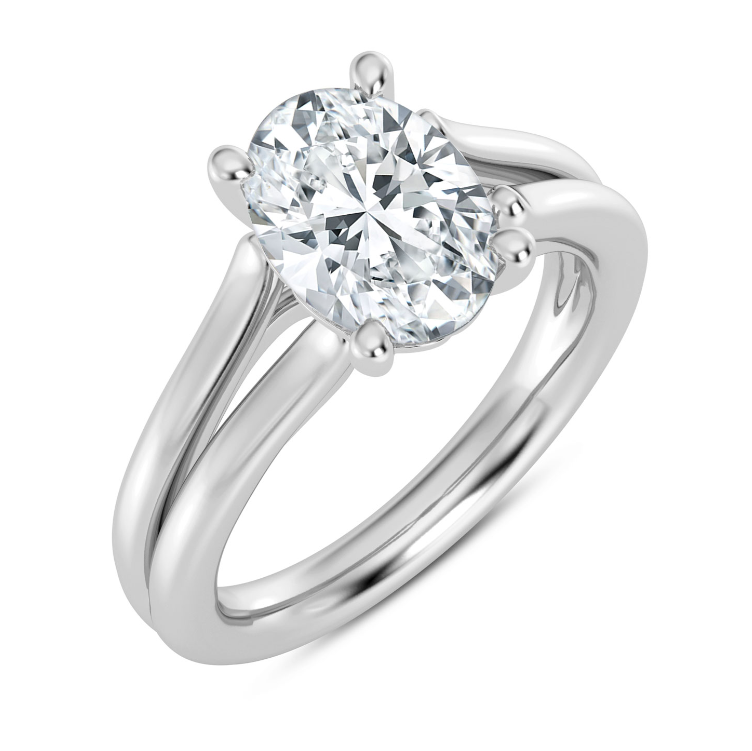 Oval Engagement Ring Setting