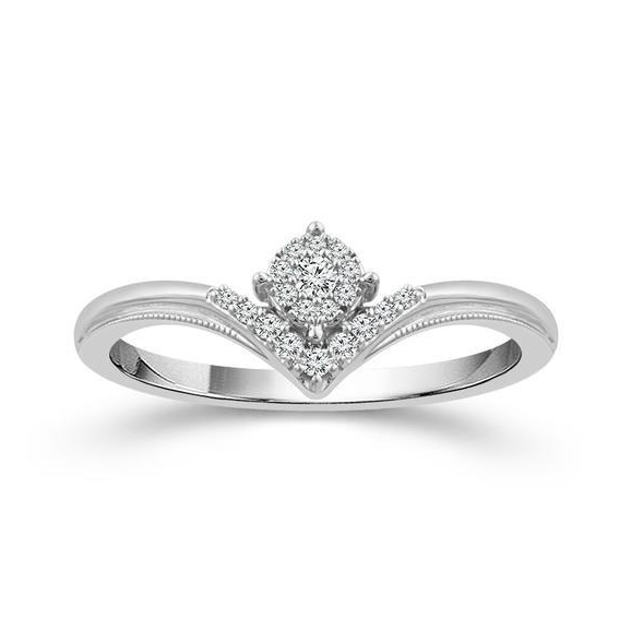 Round Cluster Promise Ring