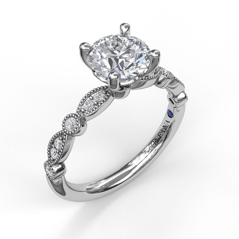 Round Engagement Ring Setting