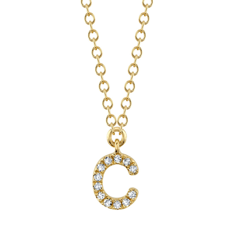 Initial Diamond Necklace