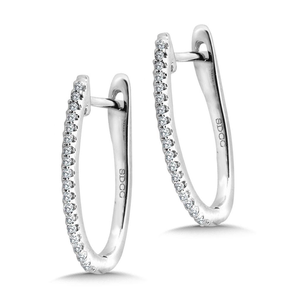 Diamond Hoop Earrings