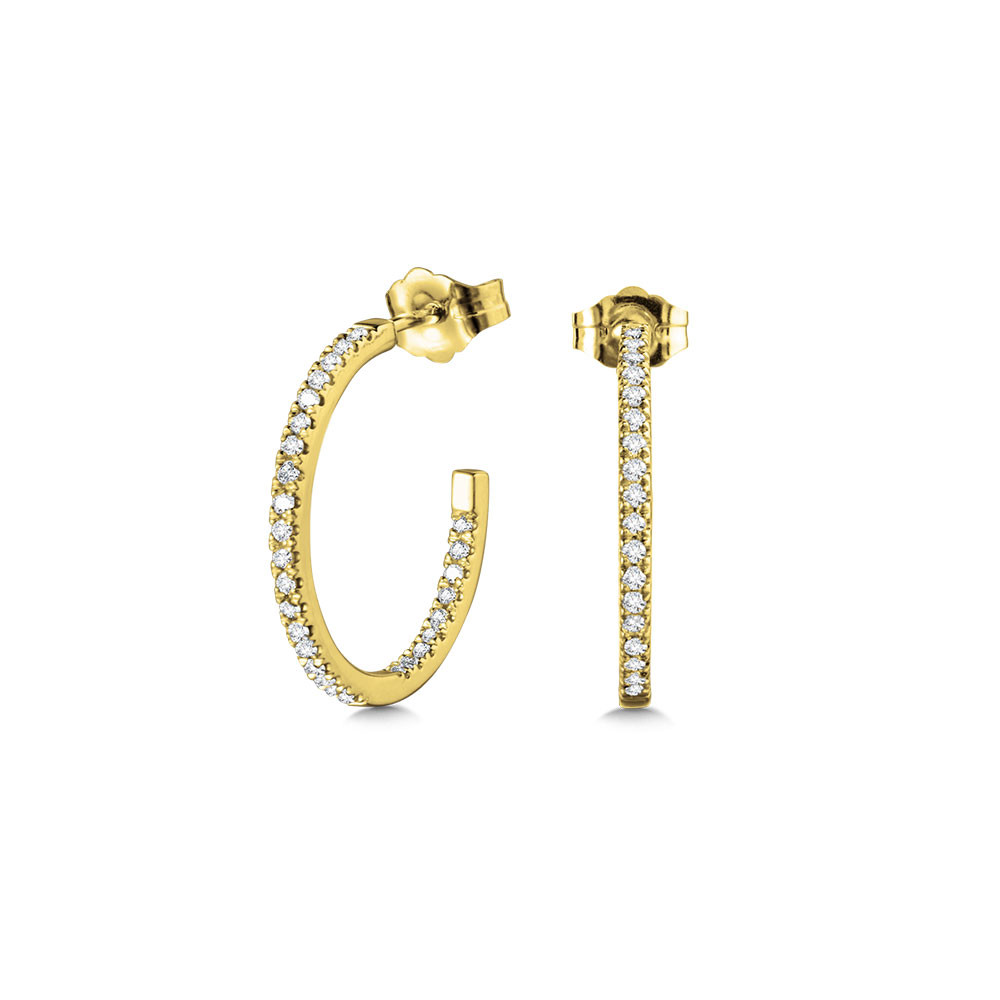 Diamond Hoop Earrings