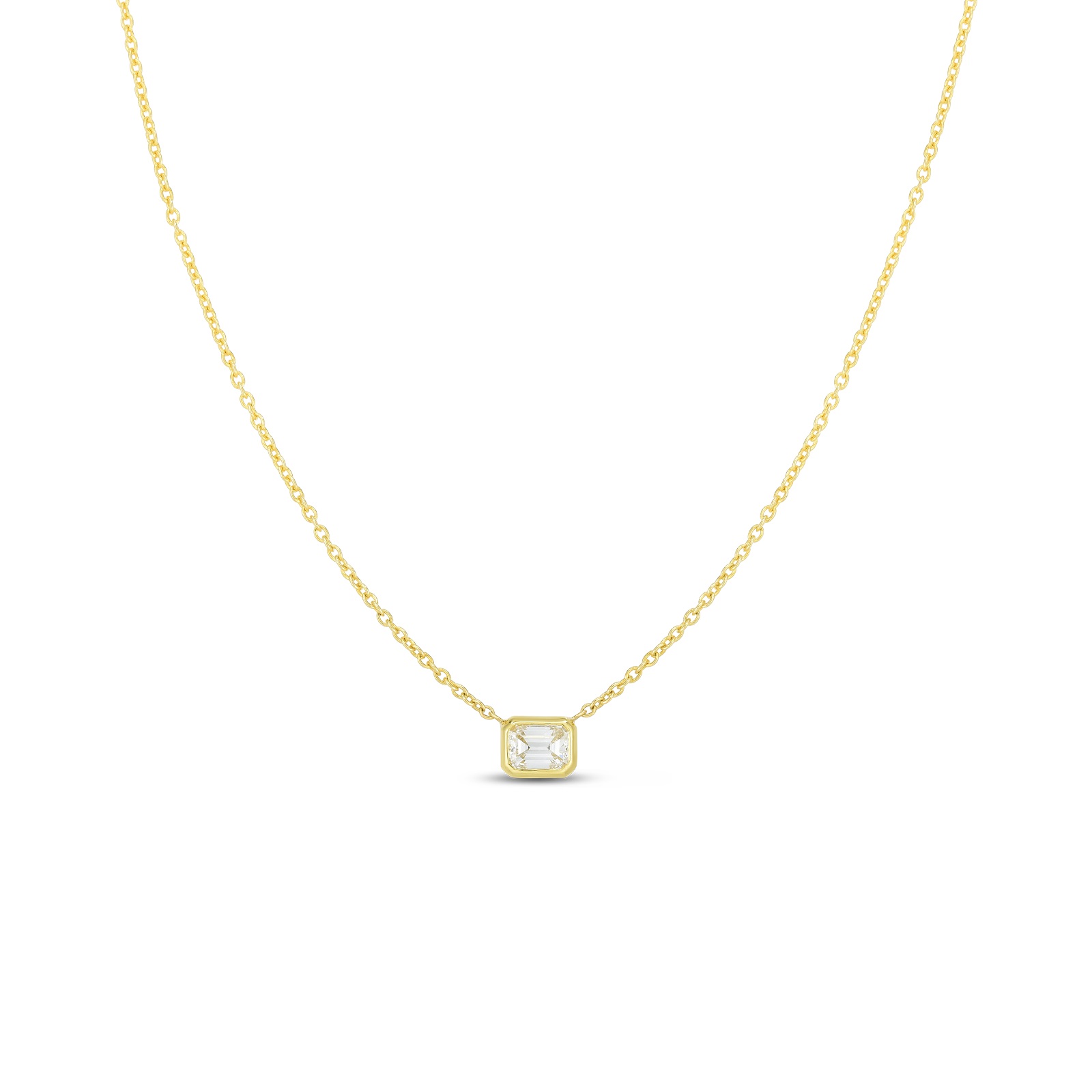 Pave Longhorn 14k Yellow Gold Charm in White Diamond