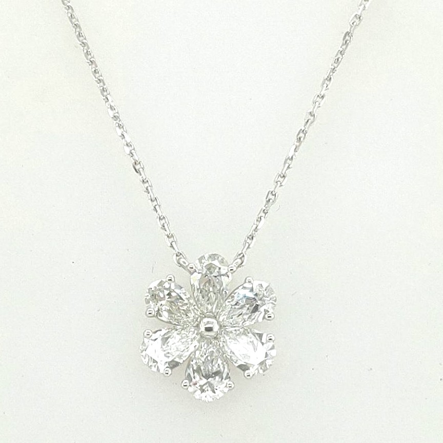 18k Gold Ruby & Diamond Daisy Necklace – Gem
