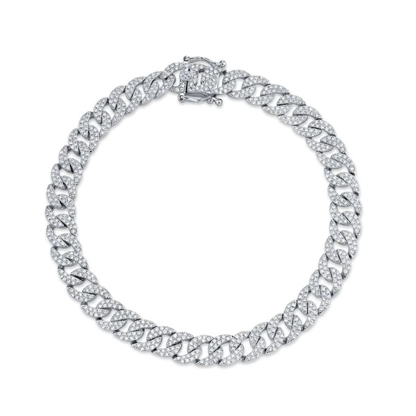 Zoë Chicco 14k Gold Small Curb Chain Bracelet with Floating Diamond – ZOË  CHICCO