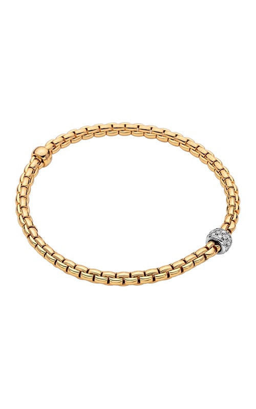 Fope 18k Yellow Gold Diamond Eka Flexible Bracelet