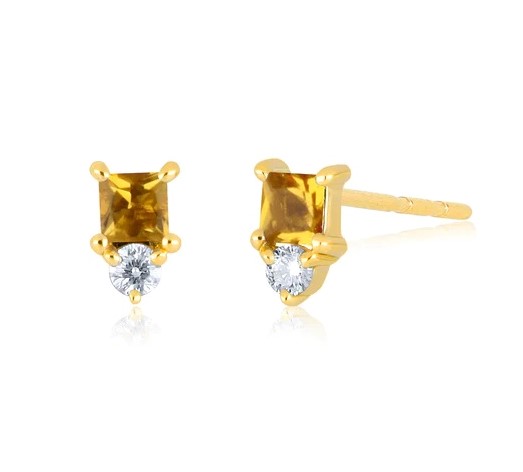 14kt Mini Birthstone Stud Earrings - 001-210-00415