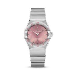 Omega Constellation Quartz 28mm Stainless Steel Pink Dial